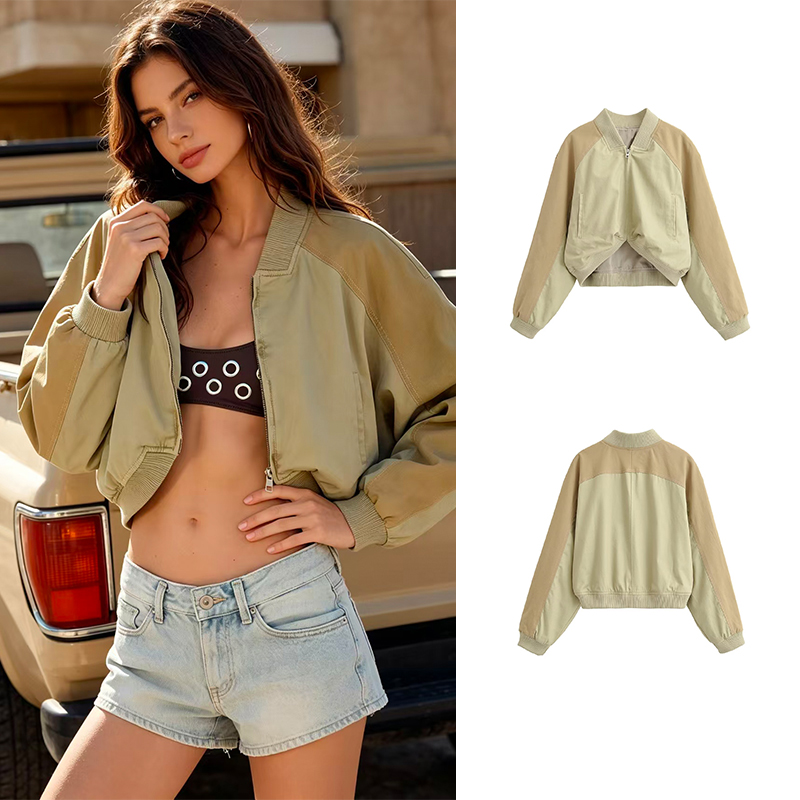 Coat Rack Standing - SLTNX Fashion Women's Washed Bomber Jackets