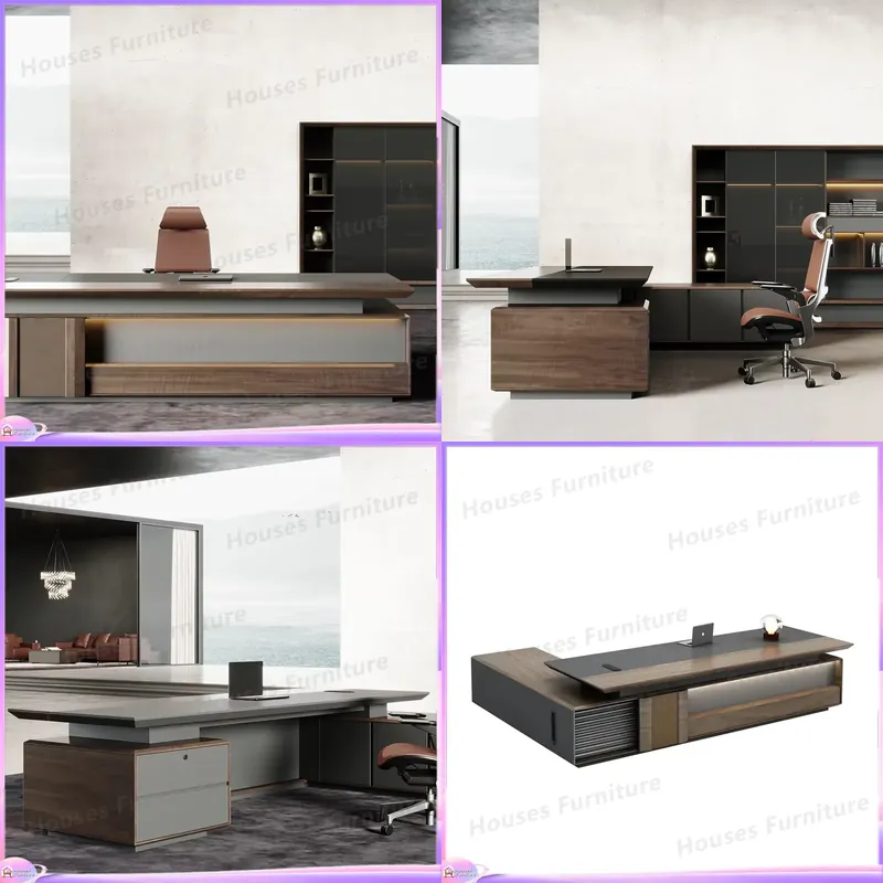 Office Furniture Luxury - Luxury Executive Desk Solid Wood Office