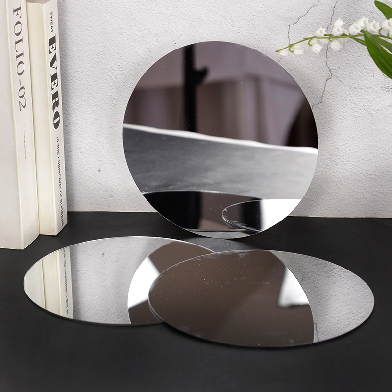 20cm Round Mirror Glass Tray   - Conference Table Round 评论和价格