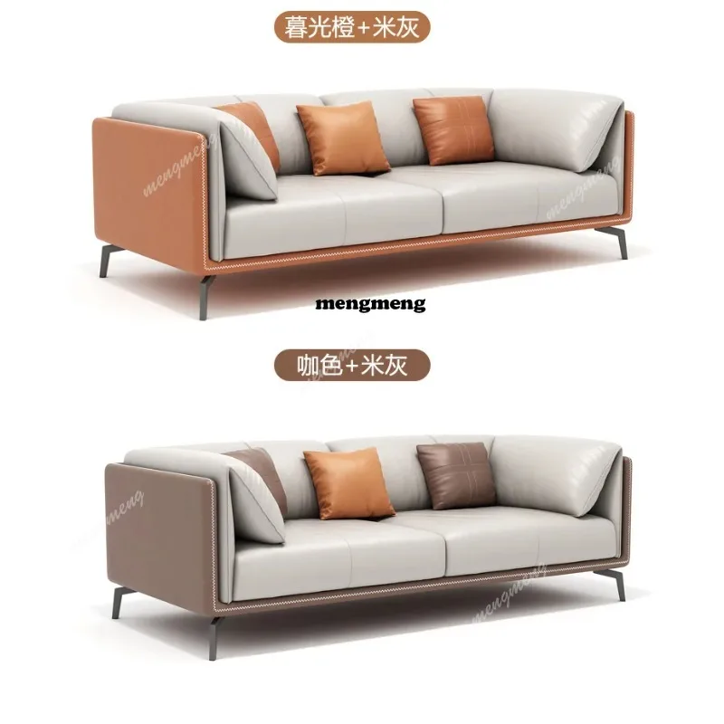 03A Cowhide Business Office So - Office Furniture Luxury 评论和价格