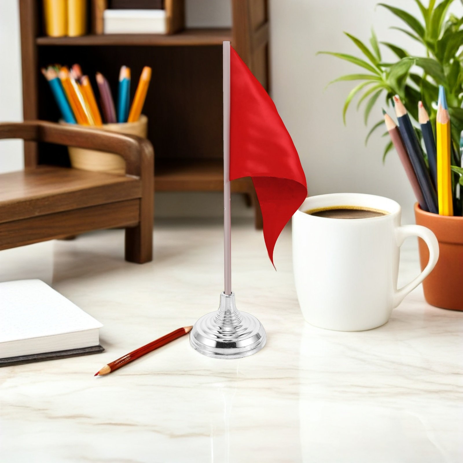 12Pcs Silver Mini Desk Flag St - Conference Table Round 评论和价格