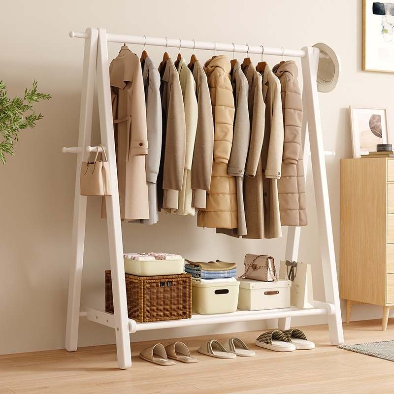 Solid Wood Free Standing Wardr - Coat Rack Standing 评论和价格