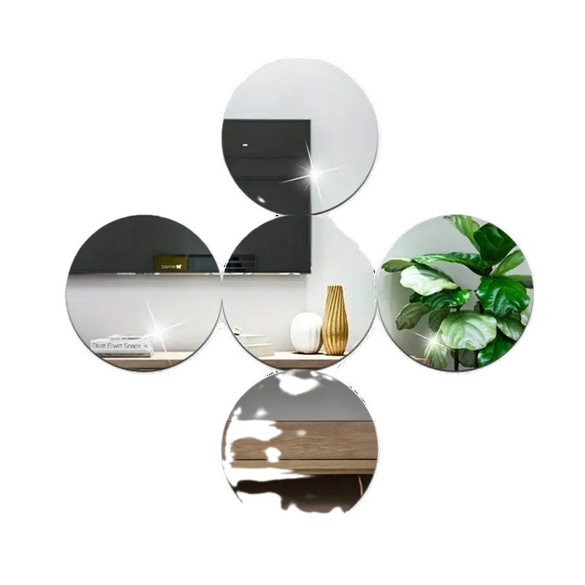 6 Pack Acrylic Round Mirrors N - Conference Table Round 评论和价格