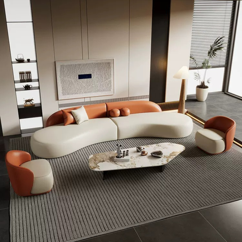 Italian Luxury Curved Sofa Mod - Office Furniture Luxury 评论和价格