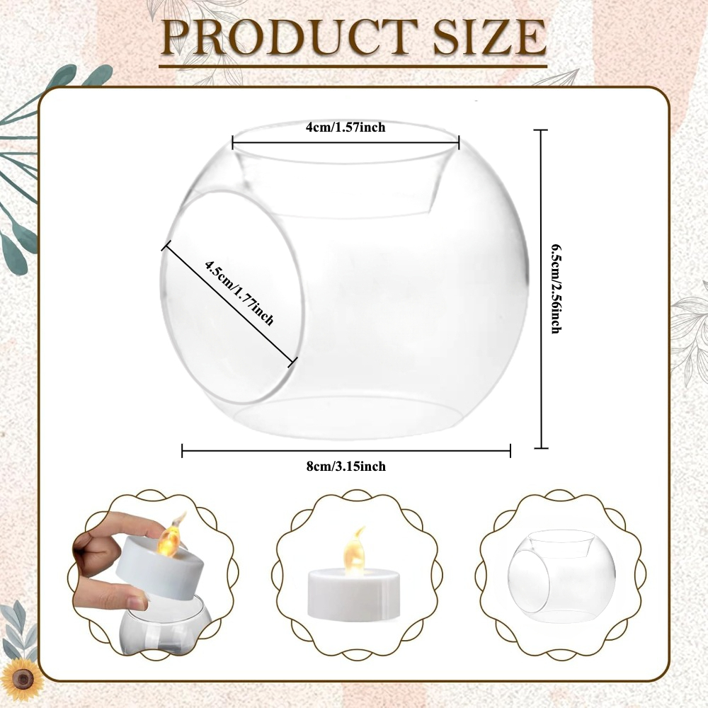 6/12pcs Glass Round Hollow Can - Conference Table Round 评论和价格