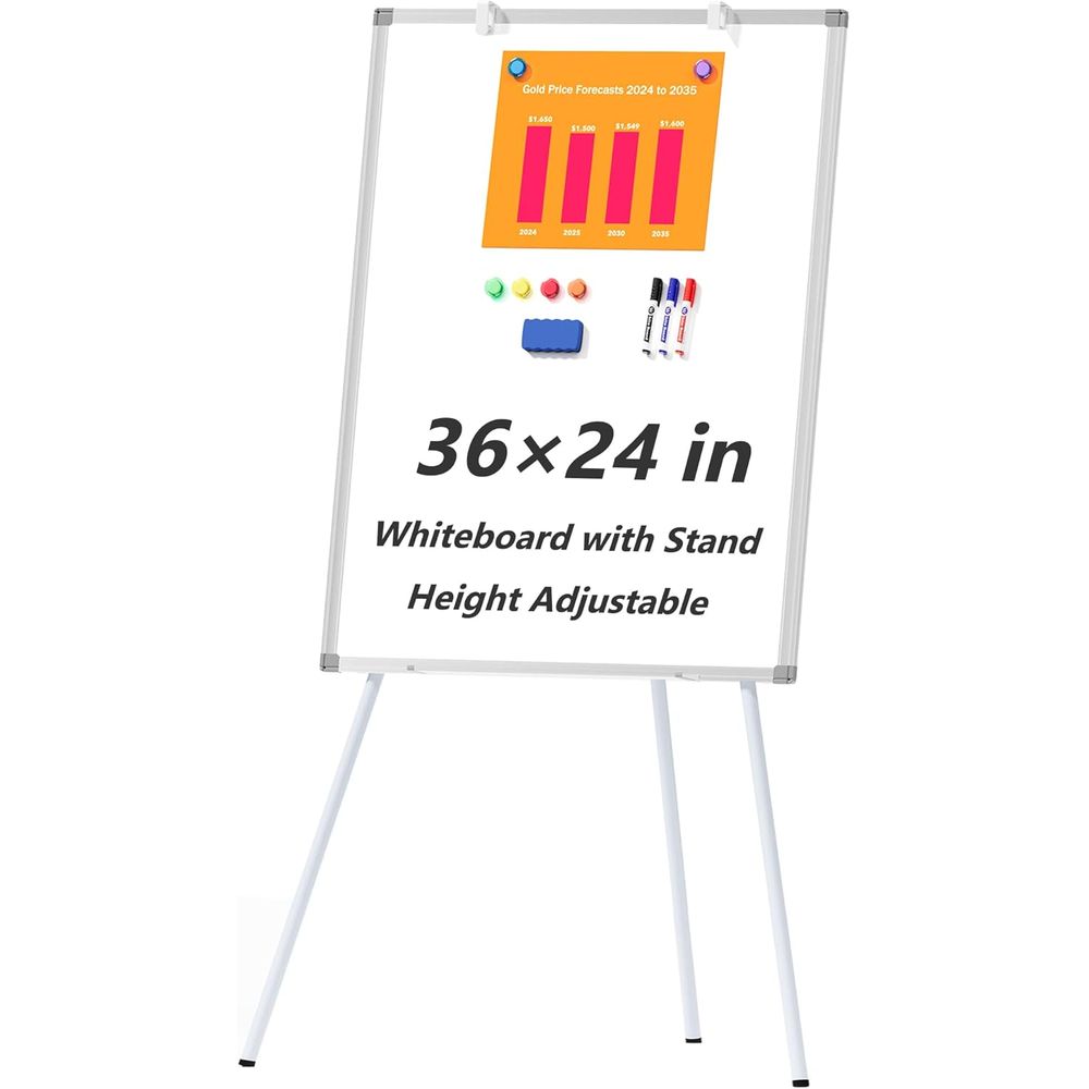 Large Whiteboard Easel with St - Whiteboard Easel Tripod 评论和价格
