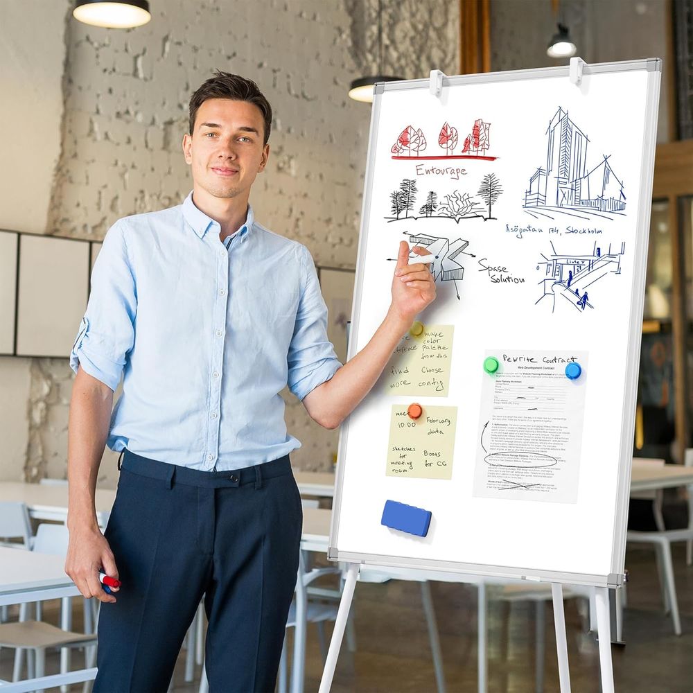 Large Whiteboard Easel with St - Whiteboard Easel Tripod 评论和价格