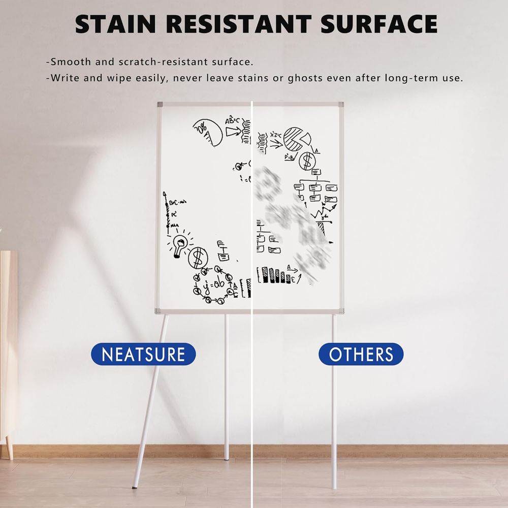 Large Whiteboard Easel with St - Whiteboard Easel Tripod 评论和价格