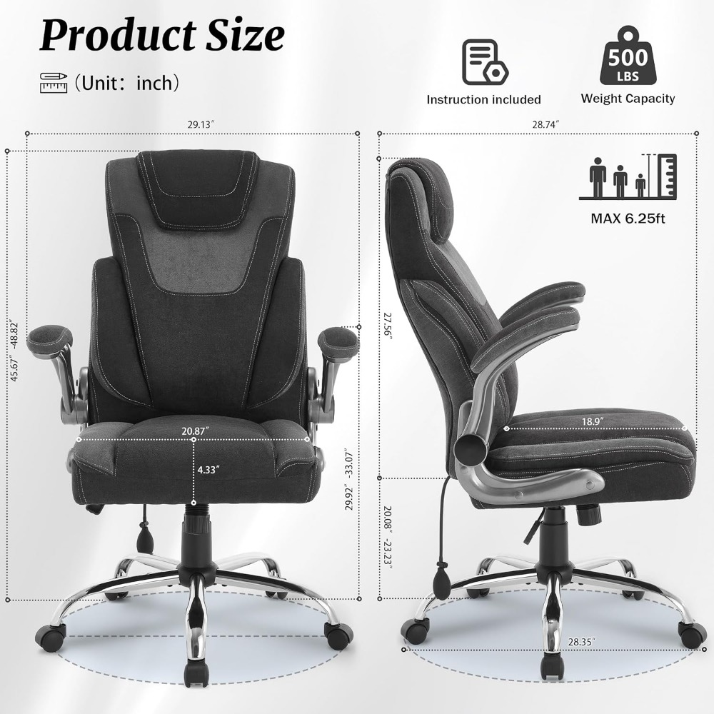 500lb Big & Tall Office Chair: - Office X Furniture 评论和价格