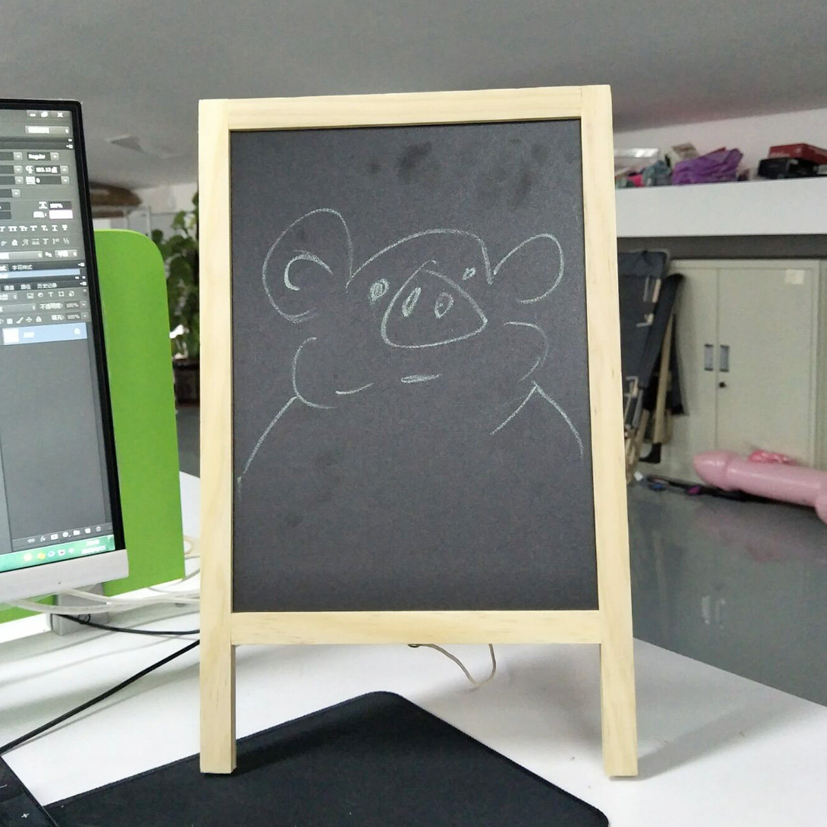 1Set Bar Counter Blackboard Ea - Whiteboard Easel Tripod 评论和价格