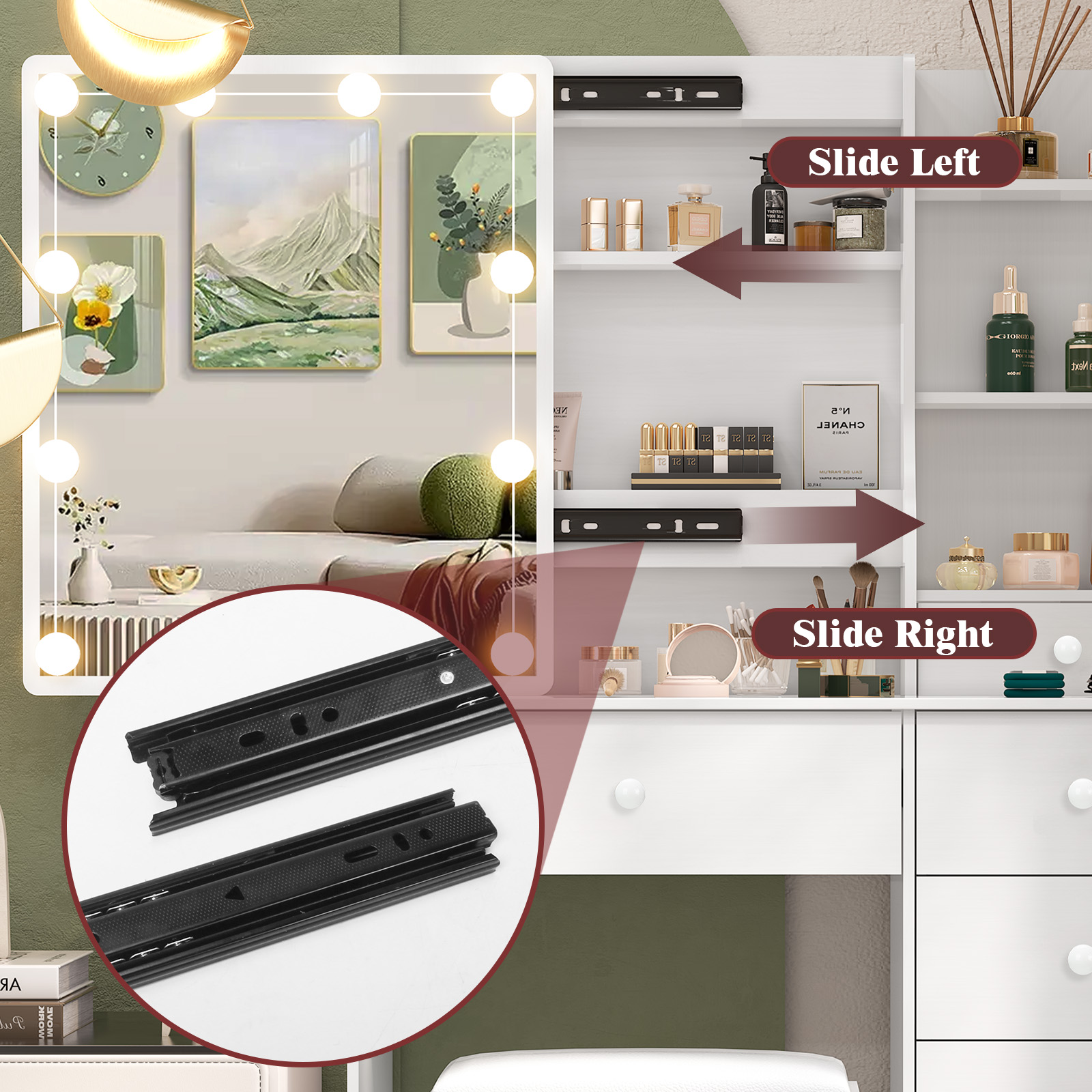 Modern White Bedroom Dressing  - Office X Furniture 评论和价格
