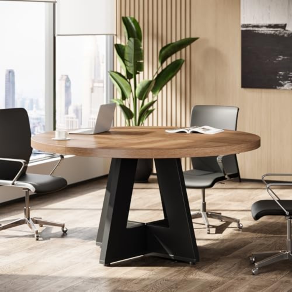 47-Inch Round Conference Table - Conference Table Round 评论和价格