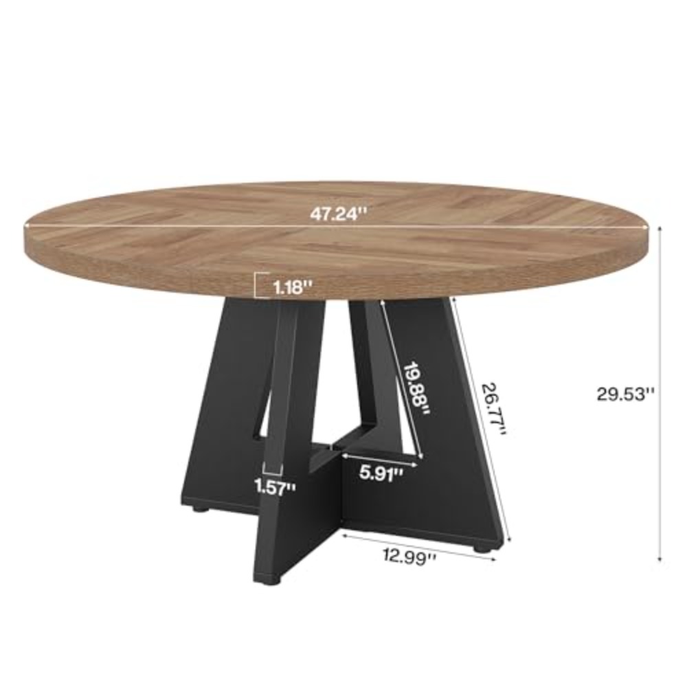 47-Inch Round Conference Table - Conference Table Round 评论和价格