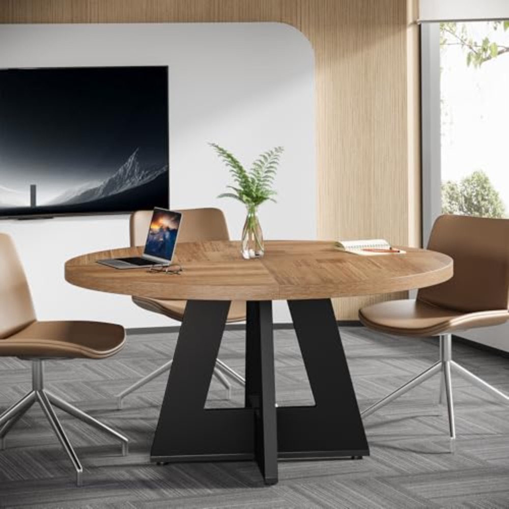 47-Inch Round Conference Table - Conference Table Round 评论和价格