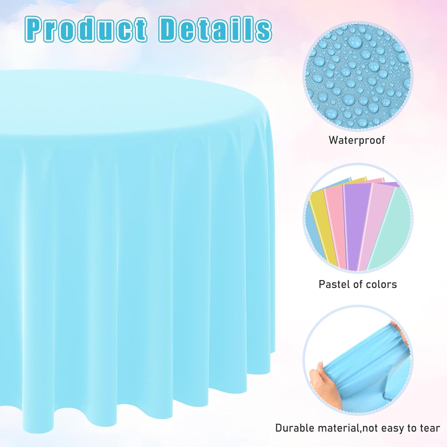 Disposable Round Solid Color T - Conference Table Round 评论和价格